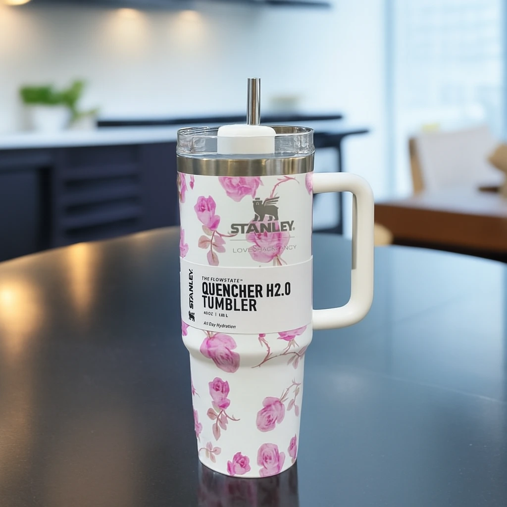 1200ml Stainless Steel Stanley Tumbler | Premium Vacuum Insulated Travel Mug (Random Color)