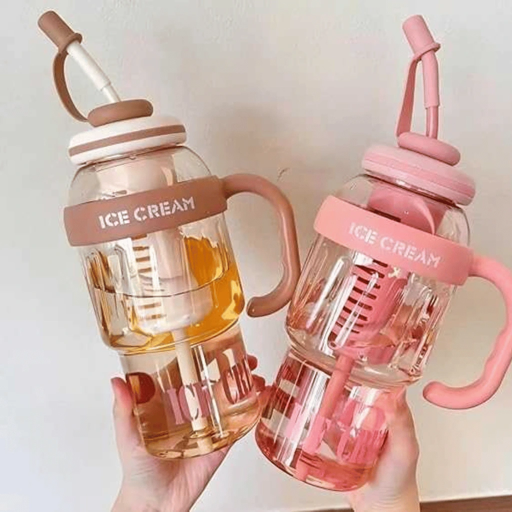 1400ml Ice-Cream Water Bottle – Smoothie & Milkshake Cup