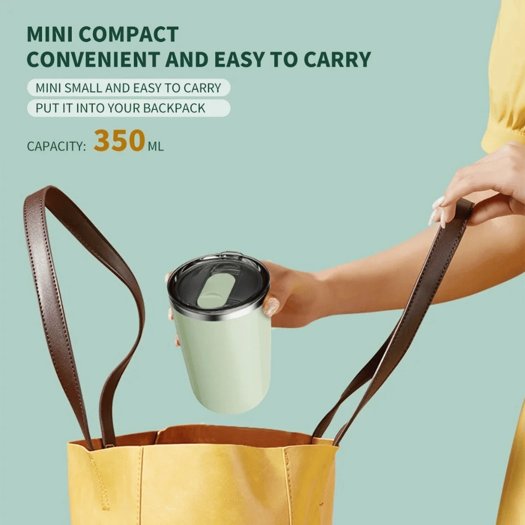 350ml Stainless Steel Automatic Self Stirring Mug Coffee Milk Juice Mixing Cup (Random Color)
