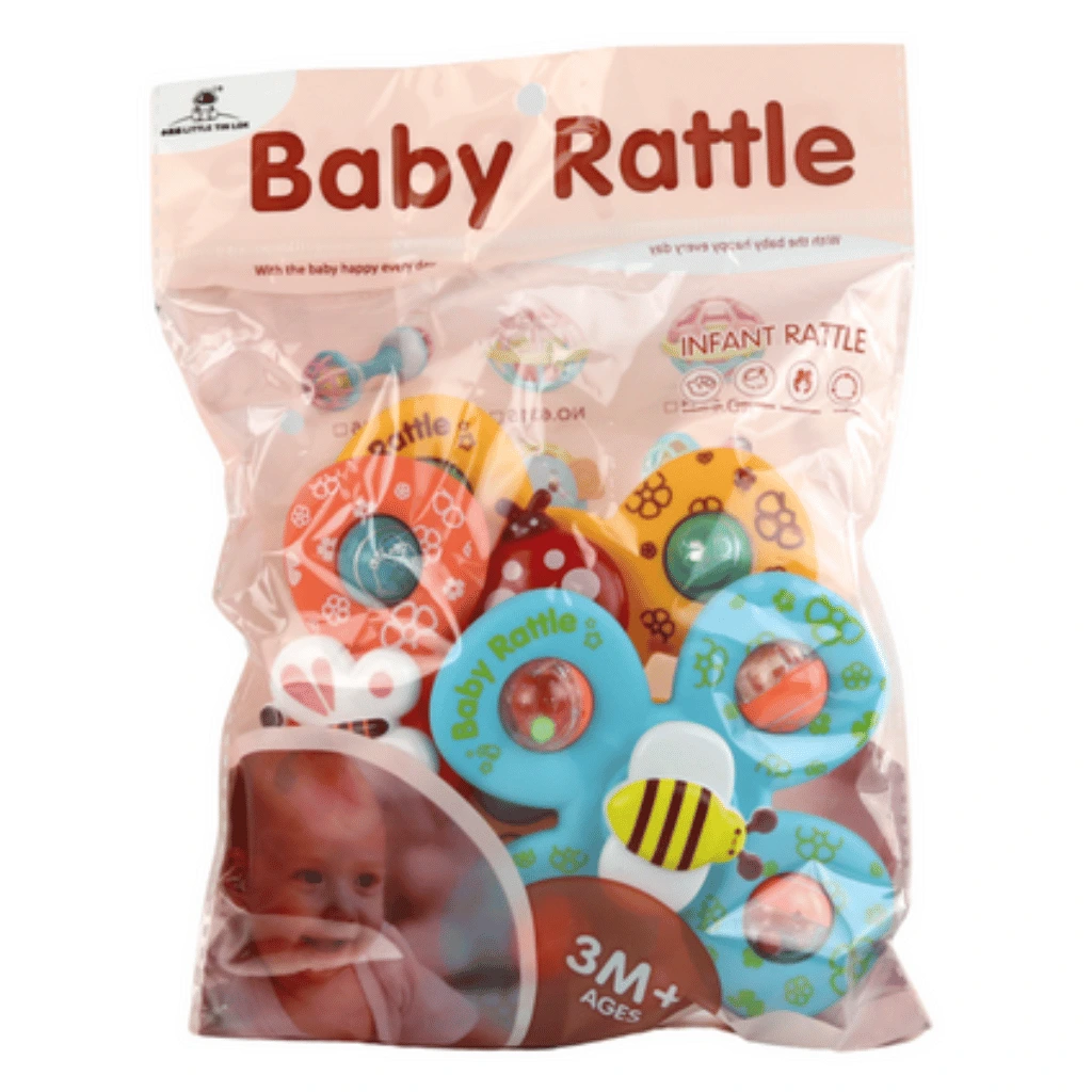 3PCS Rattle Suction Baby Toys Set Fun Sensory Teether Toys
