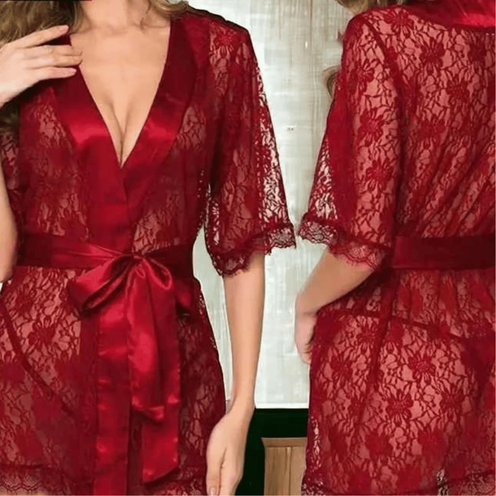 3PCS Net Gown & Bikini Set