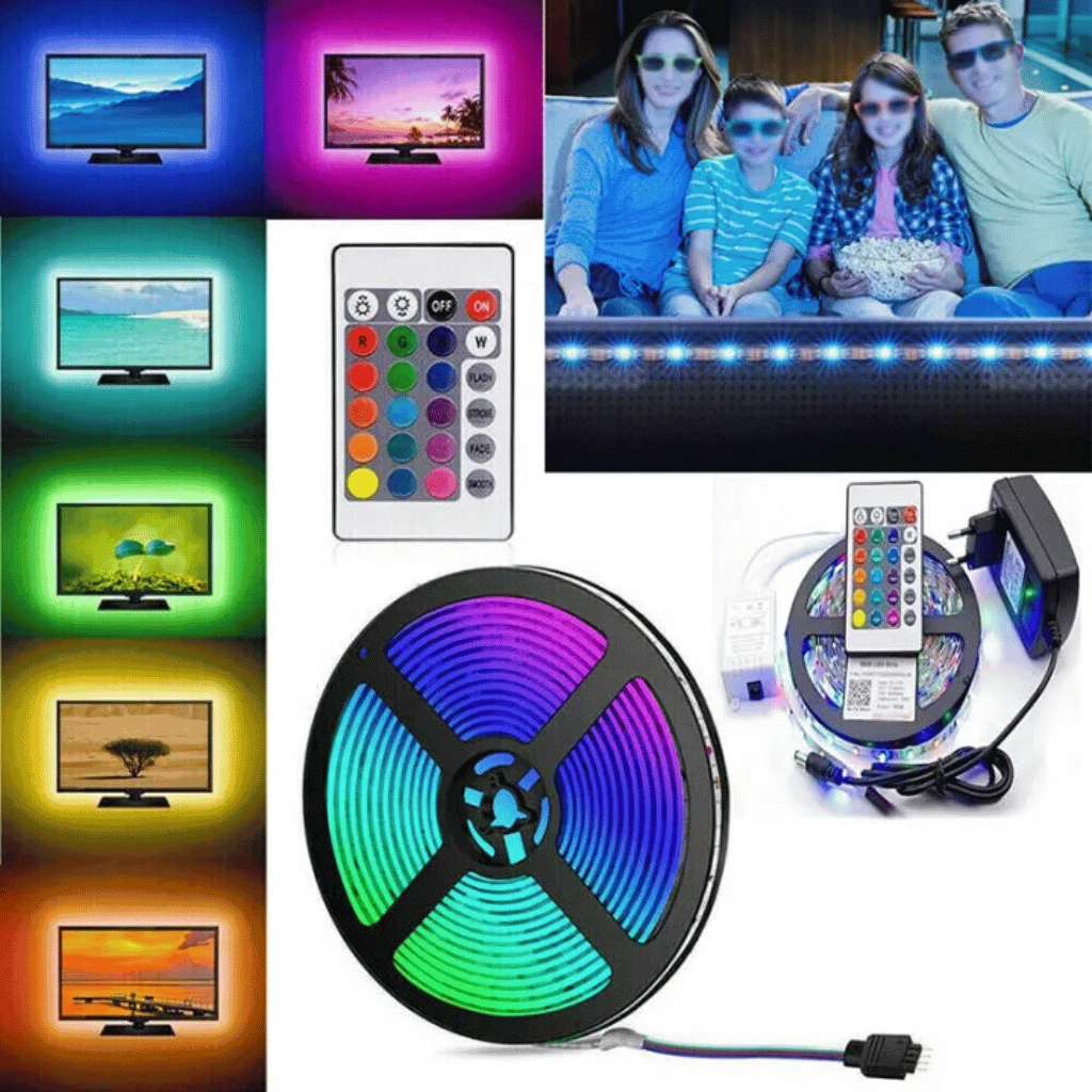 5m Rgb Led Strip Lights Smart Led Light for Home Decor