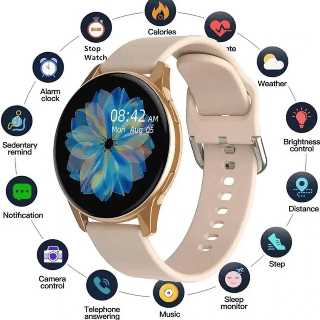 Active 2 Smart Watch 1.3-Inch Full Touch Screen 20mm Silica Gel Strap