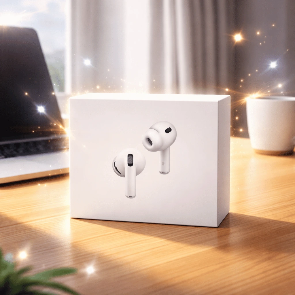 AirPod Pro 3 White Wireless Earbuds With Silicone Ear Tips Retail Box