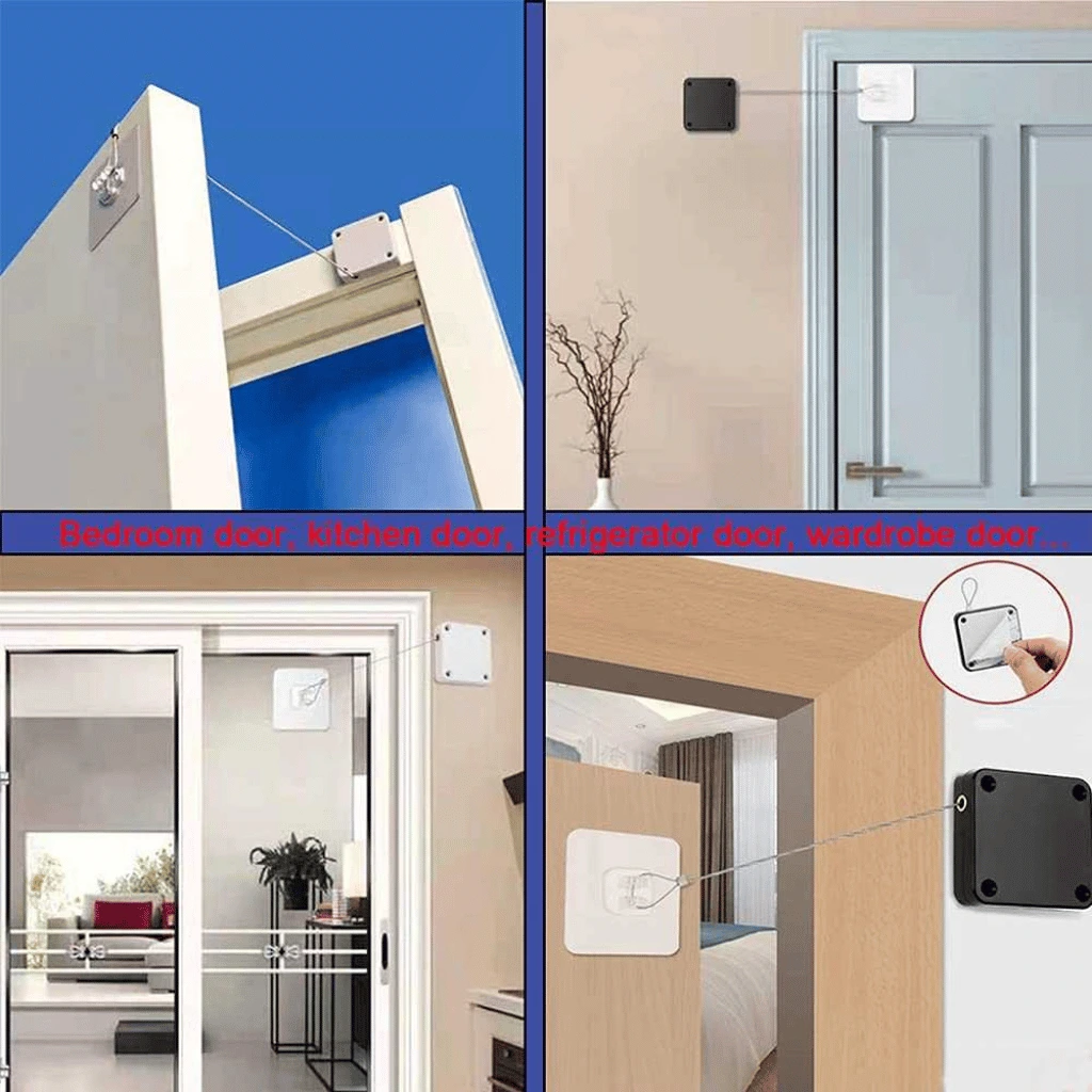 Automatic Door Closer Punch Free Residential Silent Sensor Closer