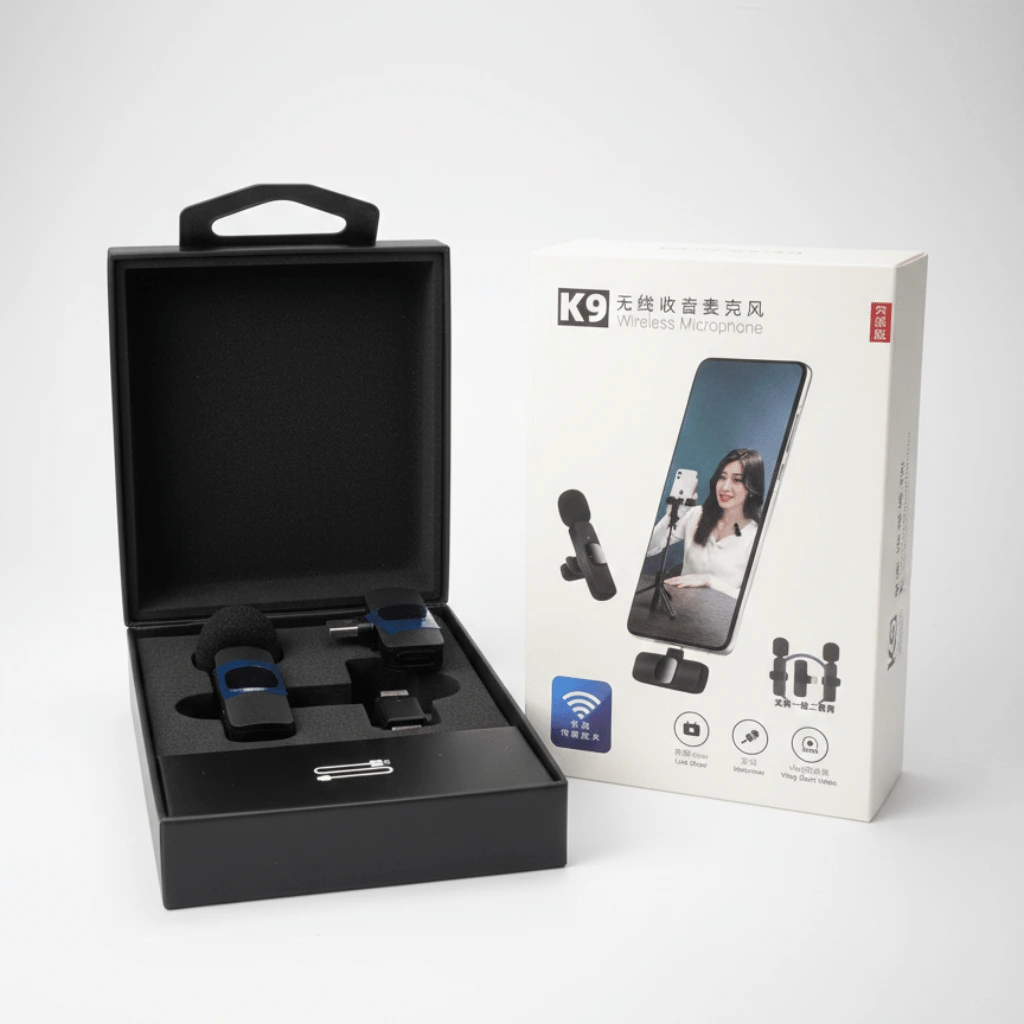 Best K9 Wireless Microphone Dual Mic 2 In 1