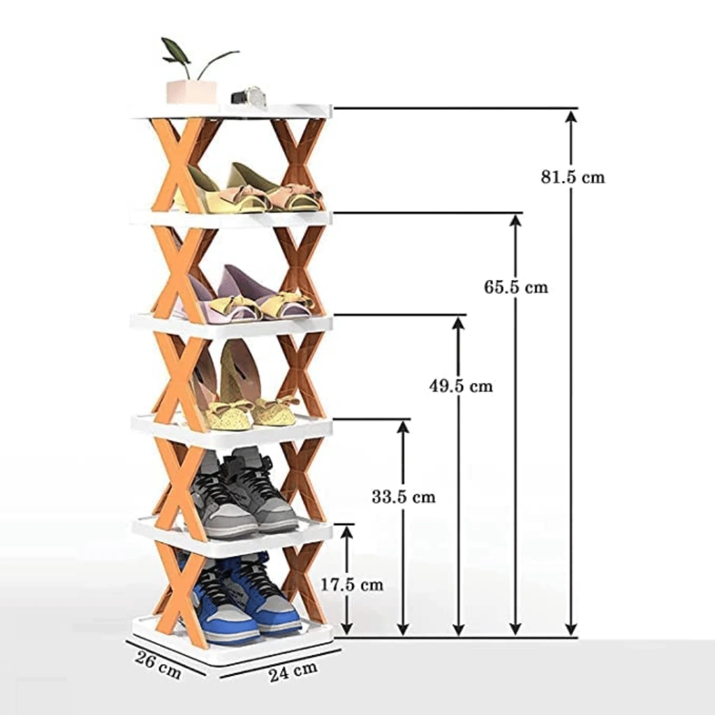 Big Size 5 Layer Multi-Functional Shoes Rack Stackable Shoes Organizer