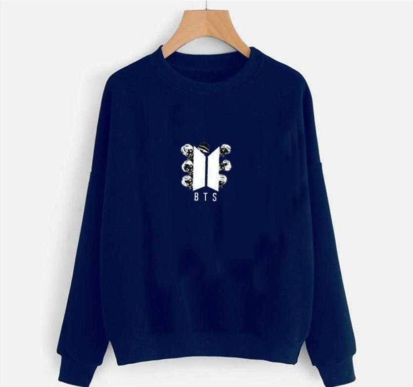 BTS Print Sweatshirt Winter Fleece for Men and Women