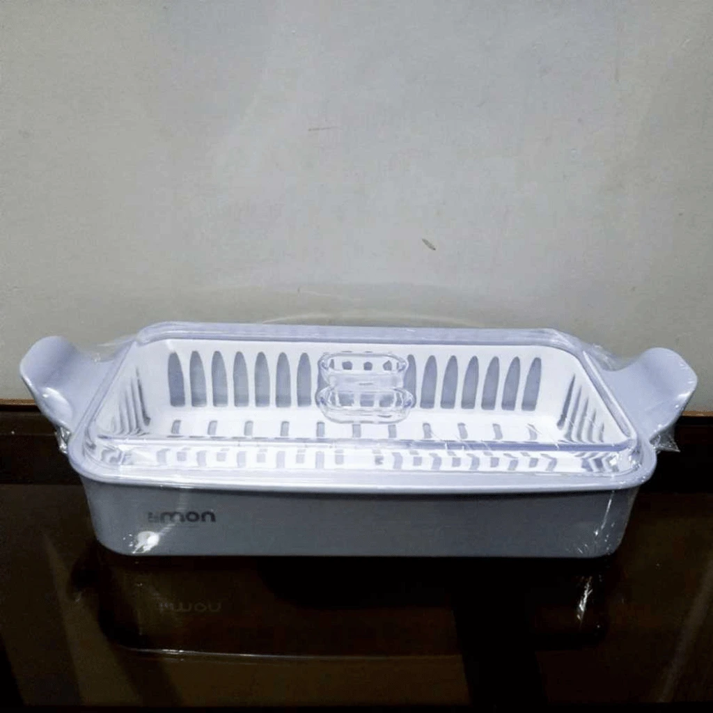 Cutlery Holder with Lid – Dust-Proof Spoon & Fork Organizer with Strainer