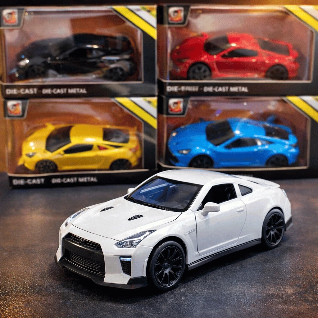 Diecast Nissan Skyline GTR Car With Metal Body Openable Doors