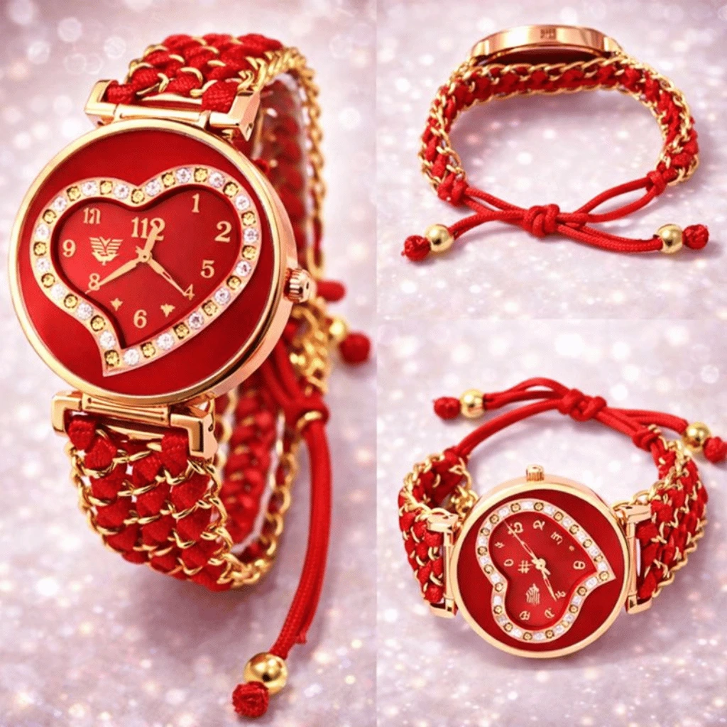 Girl Stainless Steel Bracelet Stylish Watch (without Box)