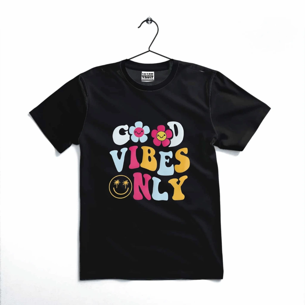 Good Vibes Only Printed Kids T-Shirt