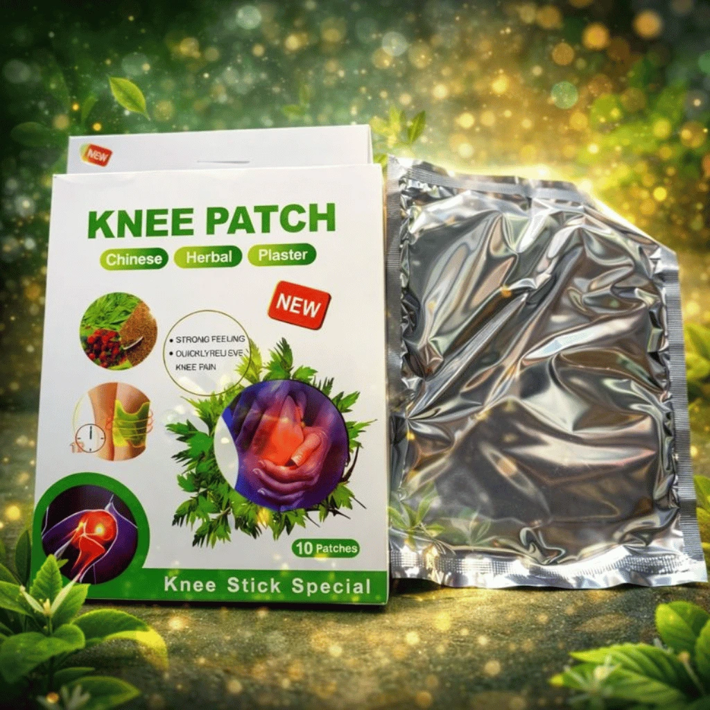 Herbal Knee Pain Relief Patch Heat Therapy For Joint And Muscle Comfort (Pack of 10Pcs)