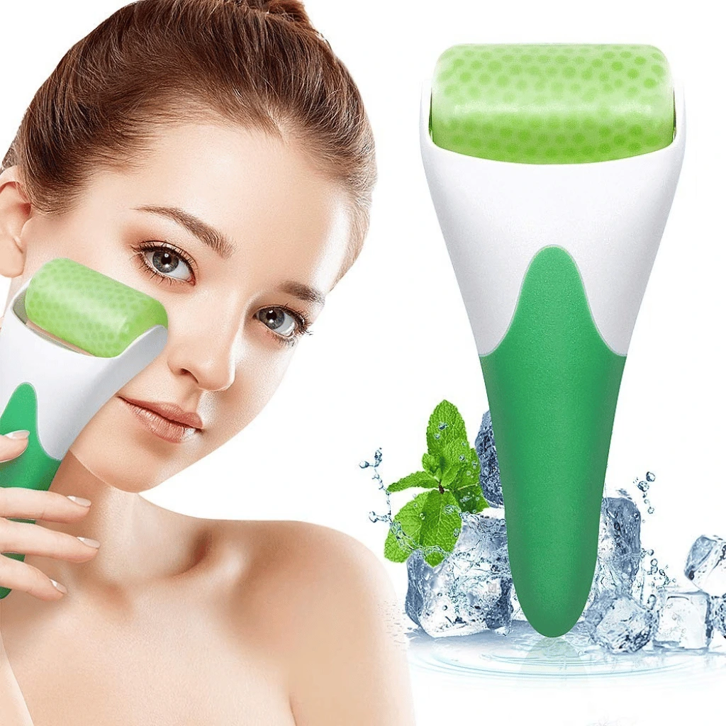 Ice Roller Skin Cool Derma for Face Body Massager Puffiness Migraine Pain Relief