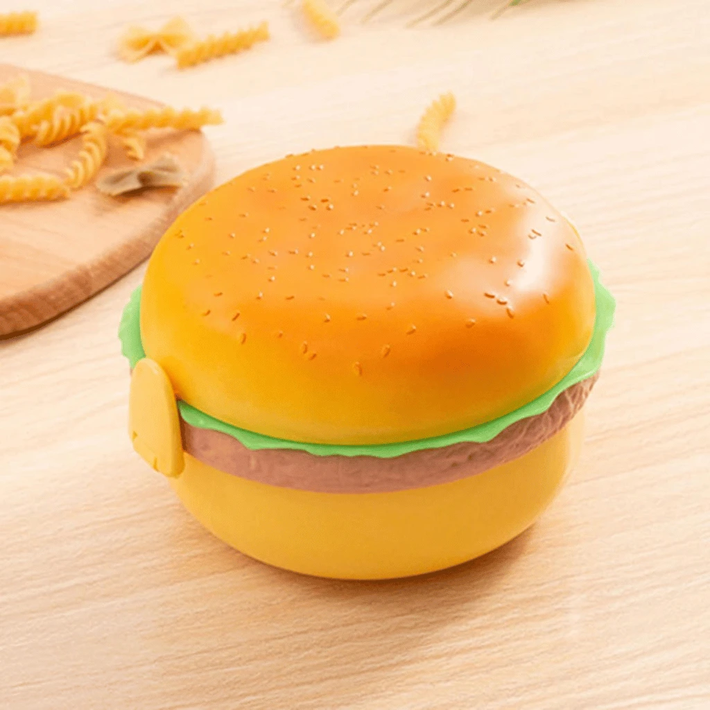 Lunch Box For Kids Burger Hamburger Shaped
