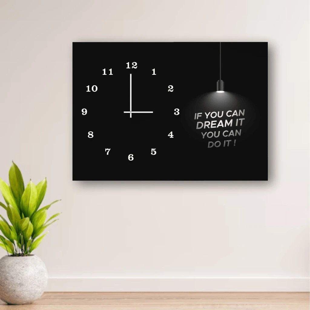 Mandala Design Wooden Wall Clock – 12x16 Inch (Without Battery)