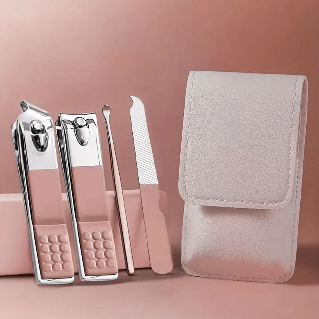 Manicure Pedicure Kit | 4 in 1 Nail Cutter Set Stainless Steel | Nail Clipper Set Professional Pedicure Kit (Random Color)