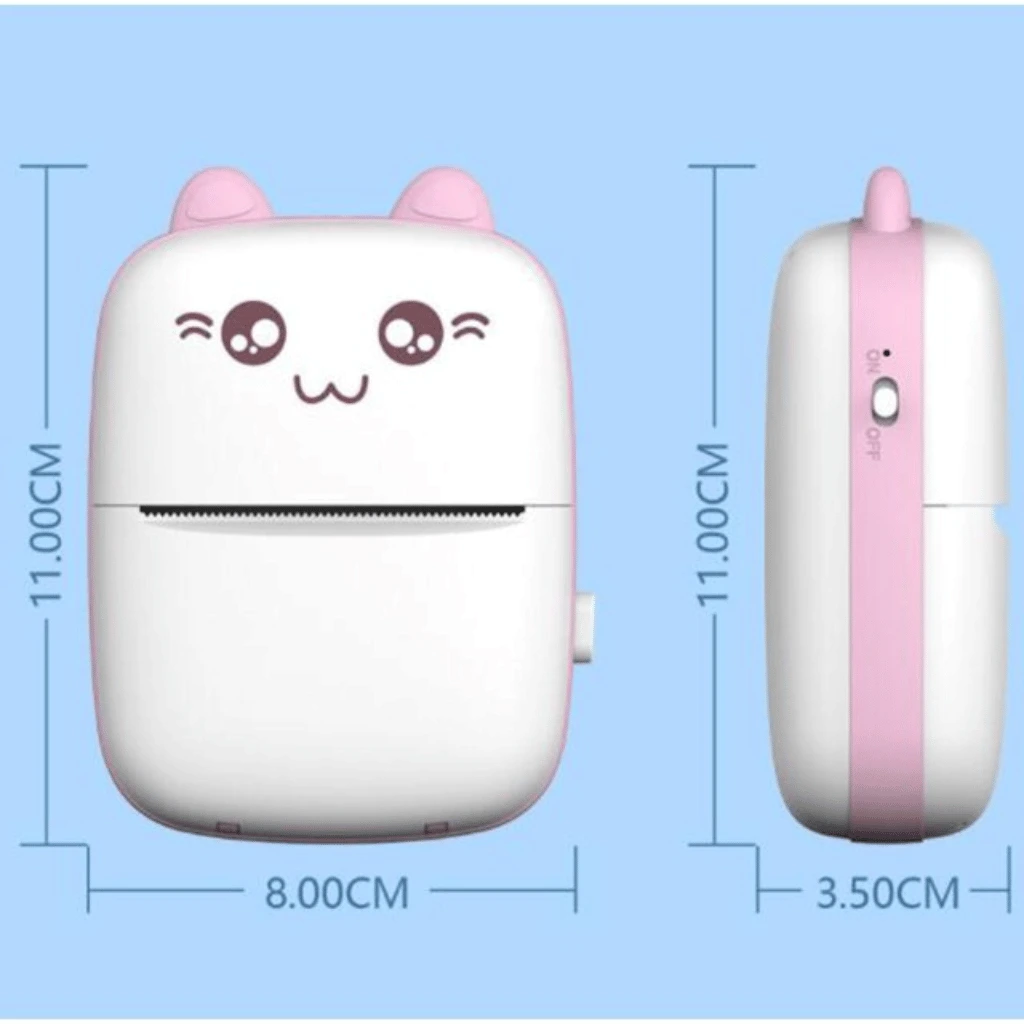 Mini Portable Pocket Thermal Printer  Wireless Receipt & Photo Printer (Random Color)