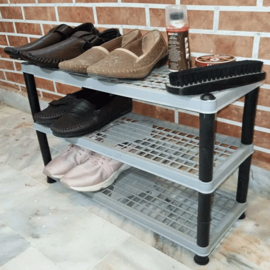 Plastic Shoe Rack Kitchen Stand Lightweight Shoe Organizer