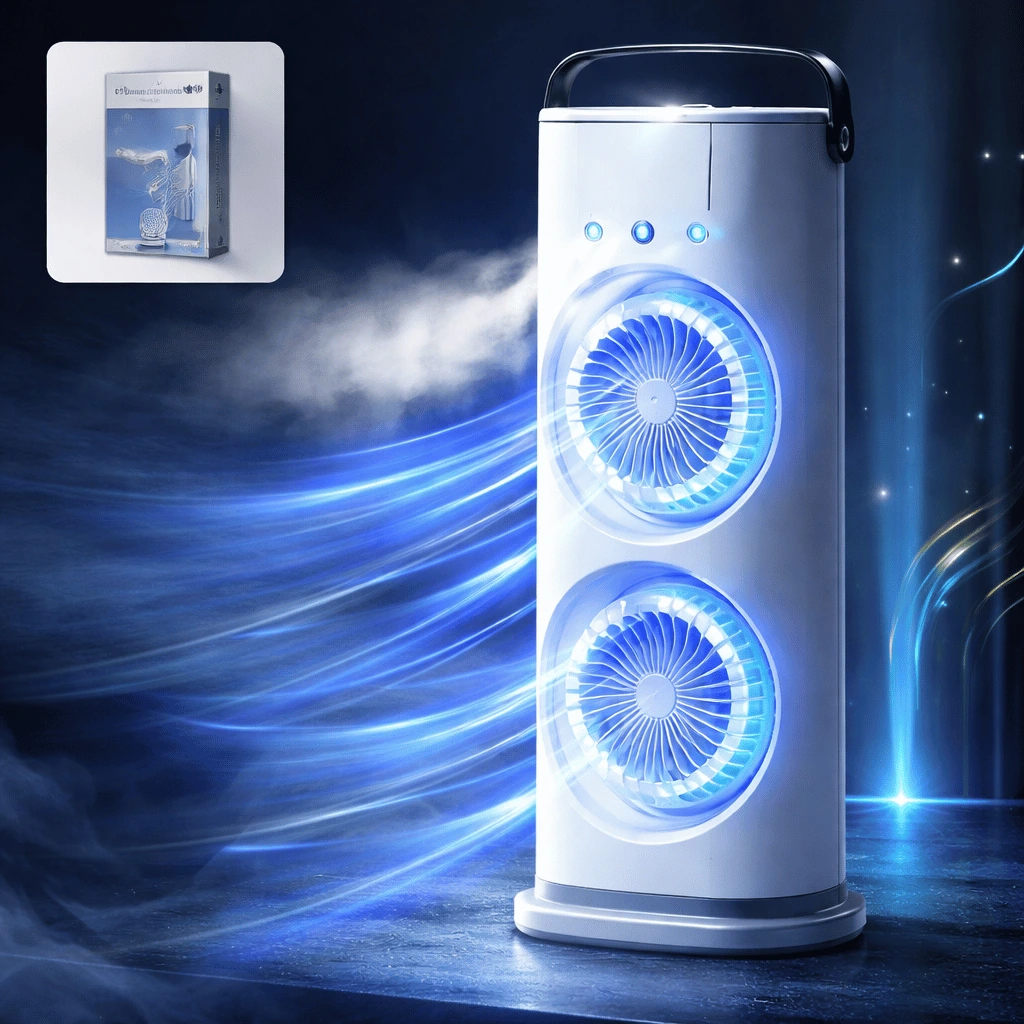 Portable Air Conditioner Fan Mini Air Cooler Humidifier Fan