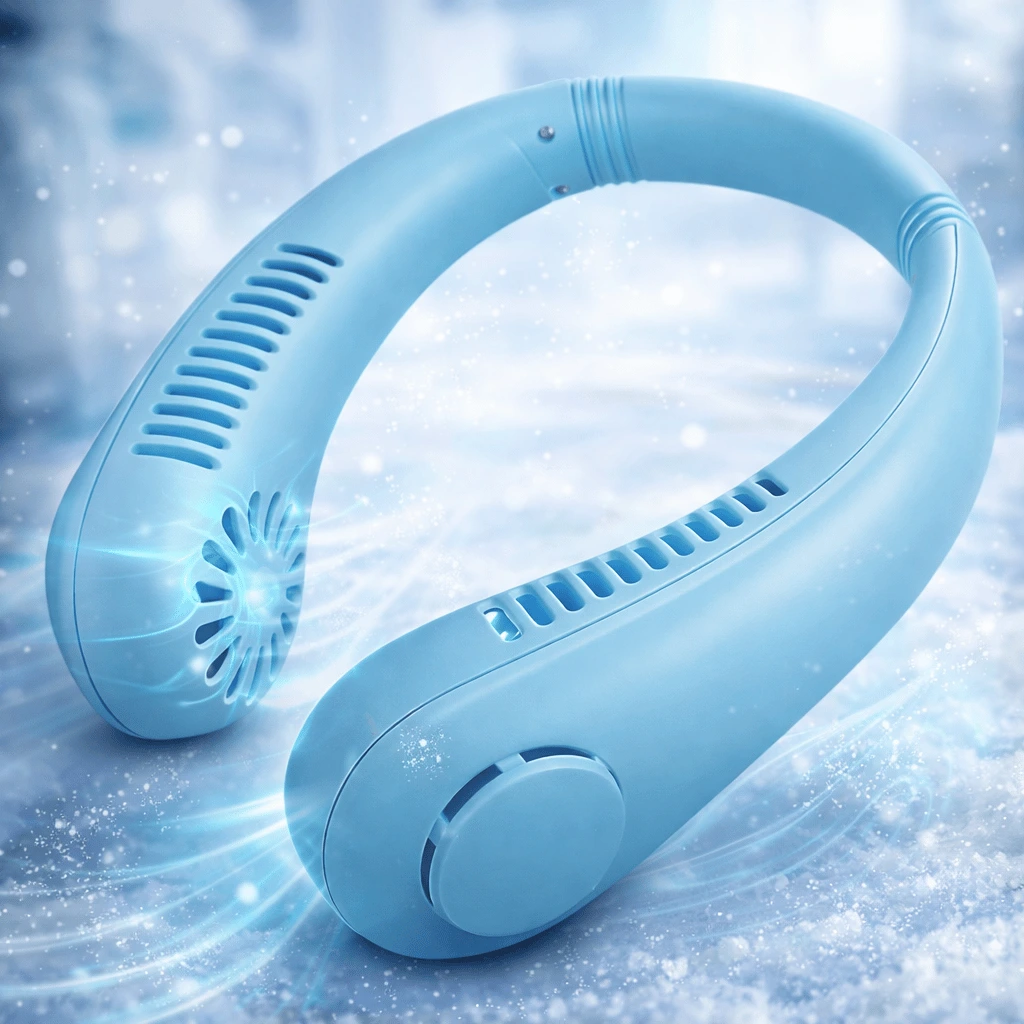Portable Neck Fan | Rechargeable Mini Hanging Neck Fan with Adjustable Neck Band