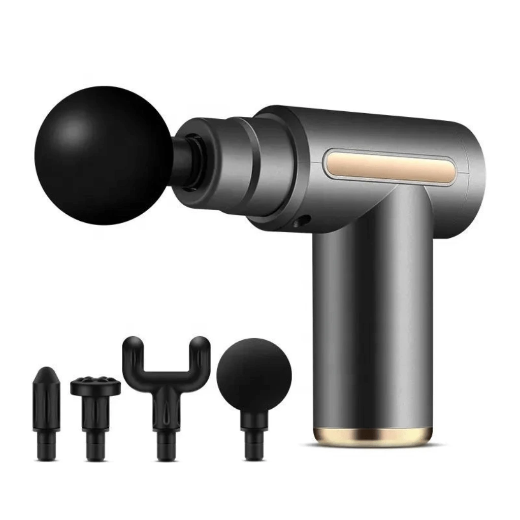Professional Smart Percussion Massage Gun With 4 Interchangeable Heads