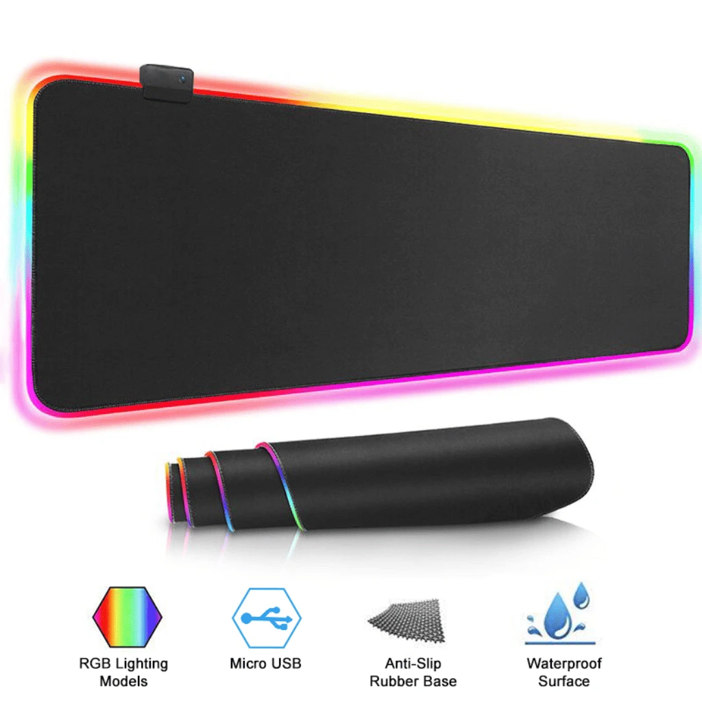 RGB Gaming Mouse Pad With RGB Lights