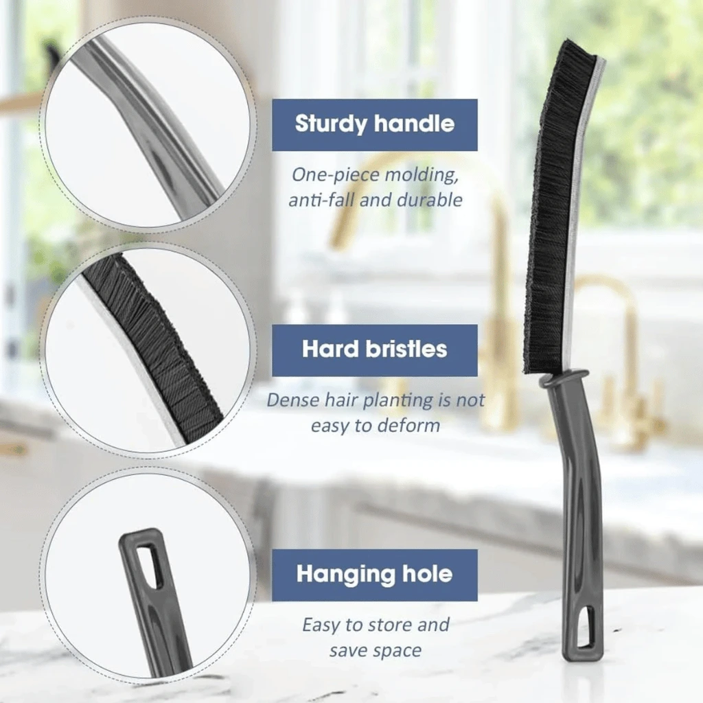 Set of 2 Gap Cleaning Brushes  (9 Inch Lengh 0.75 Inch Width)
