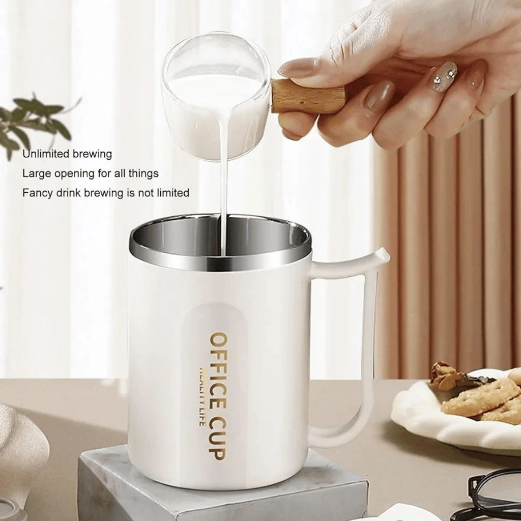 Stainless Steel Coffee Mug Insulated Anti‑Slip Bottom Office & Home Use