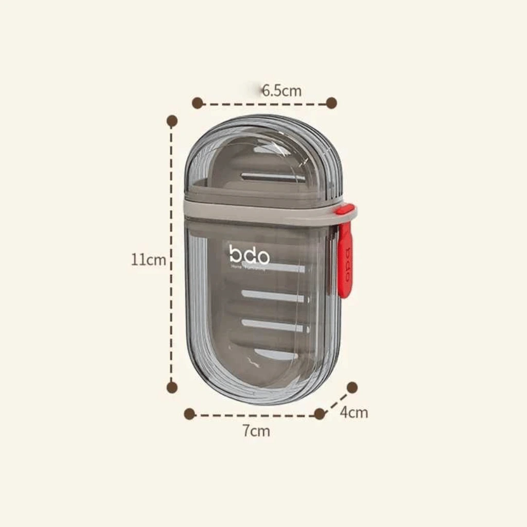 Travel Soap Dish With Drain Water Case Storage Box