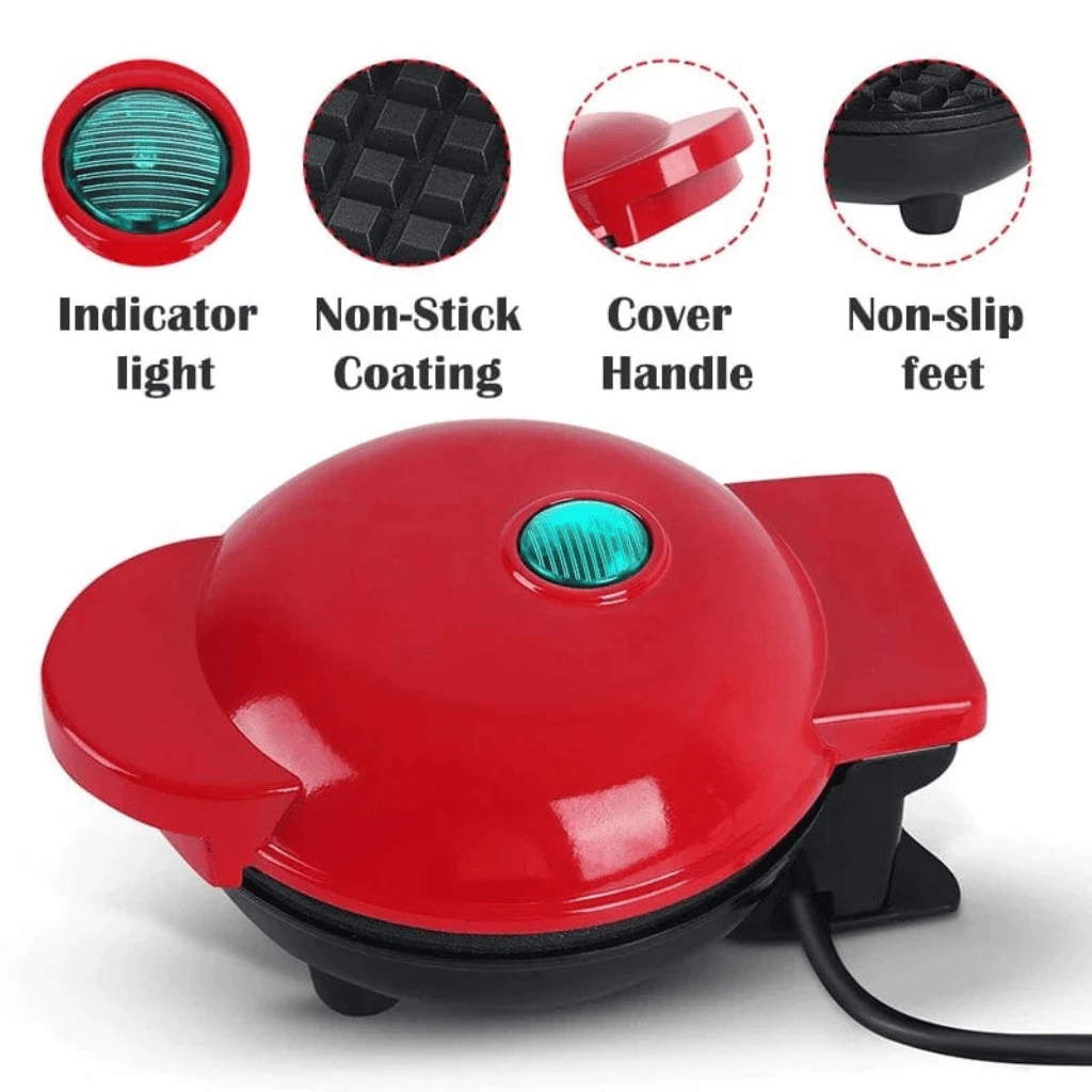 Waffle Maker Breakfast Machine – Non Stick Easy Clean