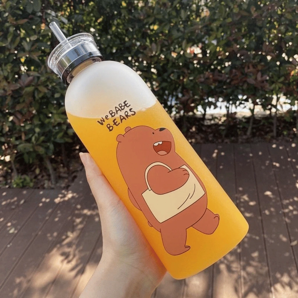 We Bear Panda Water Bottle 1000ml (Random Design)